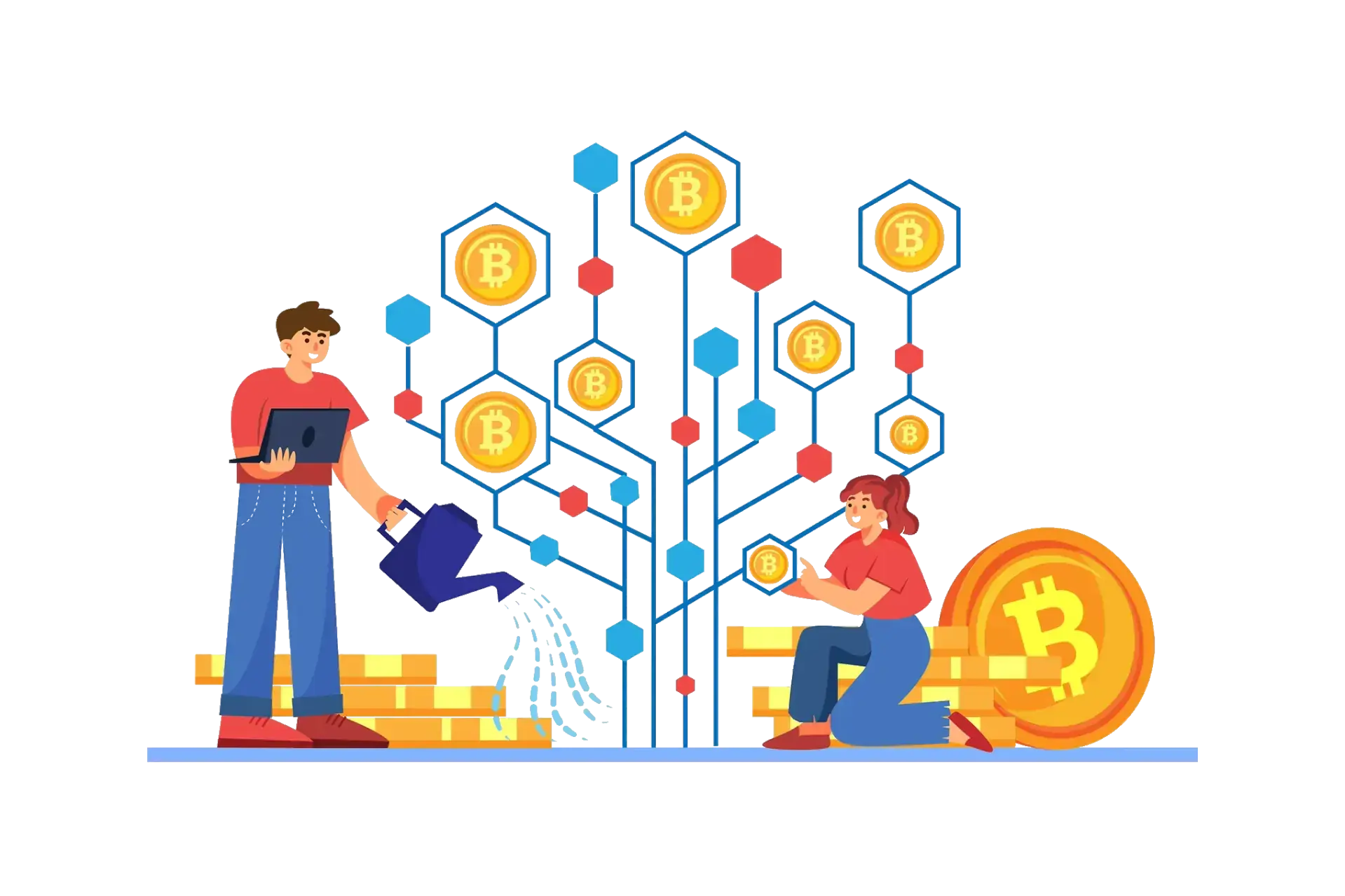 Custom Blockchain Development - illustration