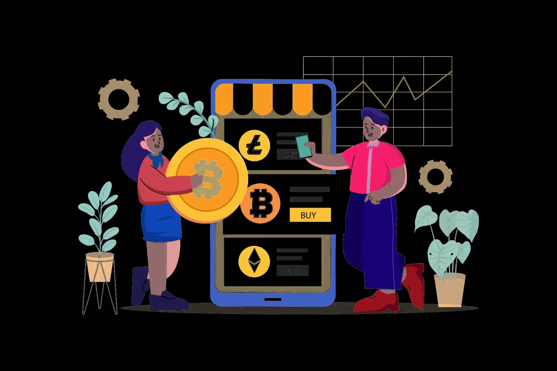 dApp development service illustration