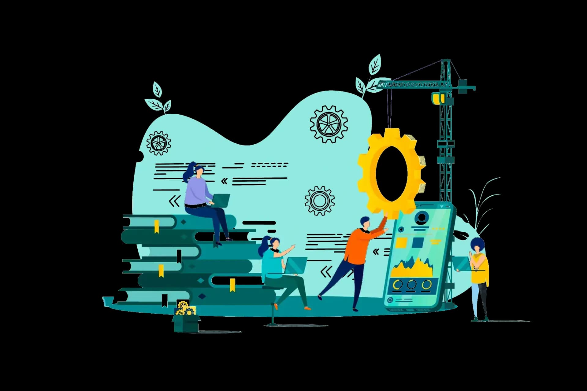 End-to-End Flutter Development Services - illustration
